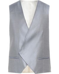 Corneliani - Slate Tailored Vest Silk - Lyst
