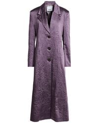 Erika Cavallini Semi Couture - Overcoat & Trench Coat Cotton, Acetate - Lyst