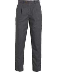 Brunello Cucinelli - Charcoal Pants Virgin Wool - Lyst