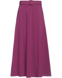 Kaos - Garnet Midi Skirt Polyester, Viscose, Elastane - Lyst