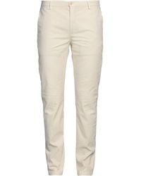 Yan Simmon - Ivory Pants Cotton, Elastane - Lyst