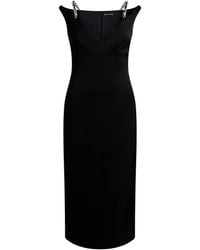 David Koma - Midi Dress Triacetate, Polyester - Lyst