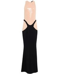 Mugler - Maxi Dress Viscose, Elastane, Acetate, Silk - Lyst
