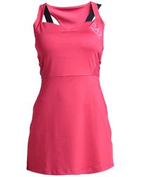 EA7 - Fuchsia Mini Dress Polyester, Elastane - Lyst