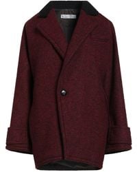 Philosophy Di Lorenzo Serafini - Burgundy Coat Virgin Wool, Polyester, Polyamide, Cashmere - Lyst