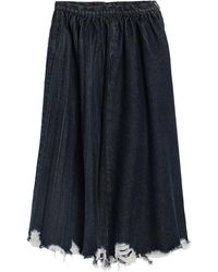 Femme Vêtements Jupes Jupes mi-longues Jupe midi Erika Cavallini Semi Couture en coloris Noir 
