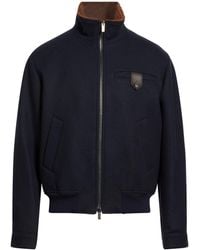 Tod's - Jacket Virgin Wool, Polyamide, Lambskin - Lyst