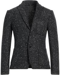 Daniele Alessandrini - Charcoal Blazer Polyester, Wool - Lyst