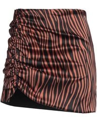 Nineminutes - Tiger Print Satin Mini Skirt - Lyst