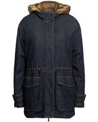 Moorer - Denim Outerwear Cotton, Cashmere, Elastane, Polyamide - Lyst