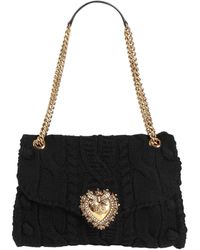 Dolce & Gabbana - Shoulder Bag Textile Fibers - Lyst