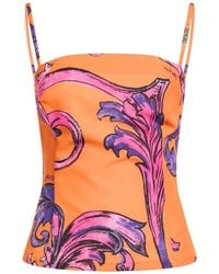 Versace Jeans Couture - Top Polyester, Elastane - Lyst