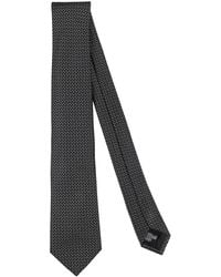 Emporio Armani - Charcoal Ties & Bow Ties Silk - Lyst