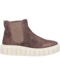 BUENO - Taupe Ankle Boots Leather - Lyst