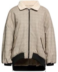 8pm - Khaki Jacket Viscose, Polyester - Lyst