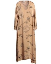 ALESSIA SANTI - Sand Maxi Dress Viscose, Cupro - Lyst