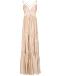 ERMANNO FIRENZE - Maxi Dress Lyocell, Polyester - Lyst