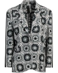 Norma Kamali - Dark Blazer Polyester, Elastane - Lyst