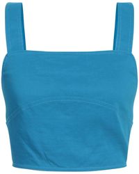 Pinko - Azure Top Linen, Viscose, Elastane - Lyst