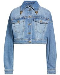 Versace Jeans Couture - Denim Outerwear Cotton, Elastane - Lyst