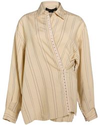 FEDERICO CINA - Sand Shirt Ecovero Viscose, Polyester - Lyst