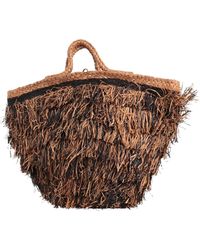 MADE FOR A WOMAN - Made For A -- Handbag Natural Raffia - Lyst