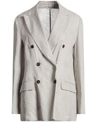Brunello Cucinelli - Light Blazer Cotton - Lyst