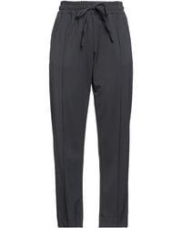 Cruna - Charcoal Pants Polyester, Virgin Wool, Elastane - Lyst