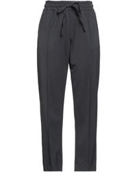Cruna - Charcoal Pants Polyester, Virgin Wool, Elastane - Lyst