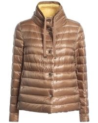Herno - Camel Puffer Polyamide, Polyester, Cotton - Lyst