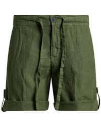120% Lino - Military Shorts & Bermuda Shorts Linen - Lyst