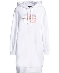 ARMANI EXCHANGE - Mini Dress Cotton, Polyester, Elastomultiester, Elastane - Lyst