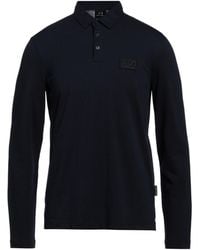 ARMANI EXCHANGE - Midnight Polo Shirt Cotton, Elastane - Lyst