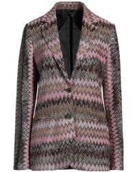 Missoni - Antique Rose Blazer Viscose, Metallic Fiber, Polyamide - Lyst