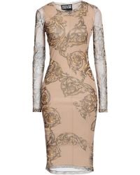 Versace Jeans Couture - Vestido midi - Lyst