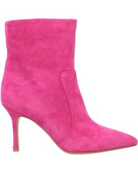The Seller - Fuchsia Ankle Boots Leather - Lyst