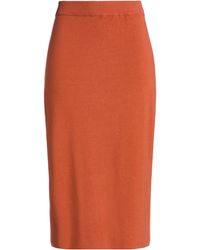 Kontatto - Midi Skirt Viscose, Polyester - Lyst