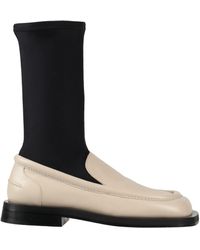 Proenza Schouler - Cream Ankle Boots Leather, Textile Fibers - Lyst