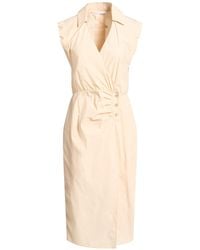 Patrizia Pepe - Sand Midi Dress Cotton, Polyamide, Elastane - Lyst