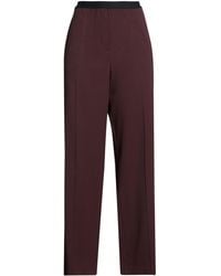Alysi - Crème Burgundy Pants Virgin Wool - Lyst