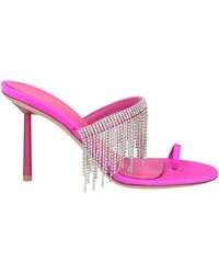 Le Silla - Thong Sandal Viscose, Silk - Lyst