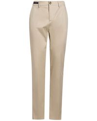 Paul & Shark - Ivory Pants Cotton, Lyocell, Virgin Wool, Elastane - Lyst