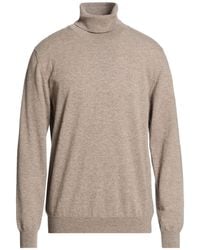 Zanone - Taupe Turtleneck Cashmere - Lyst