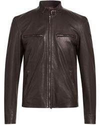 Stewart - Jacket Leather - Lyst