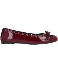 Nila & Nila - Burgundy Ballet Flats Synthetic Material - Lyst