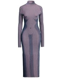 Jean Paul Gaultier - Antique Rose Midi Dress Merino Wool, Polyester, Polyamide - Lyst