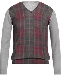 Panicale - Burgundy Sweater Merino Wool - Lyst