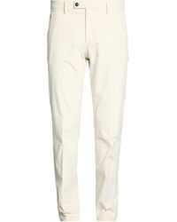 Michael Coal - Ivory Pants Cotton, Modal, Elastane - Lyst