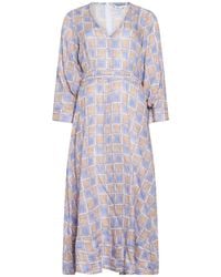 Caliban - Light Midi Dress Cotton - Lyst