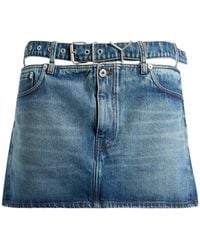 Y. Project - Denim Skirt Cotton - Lyst